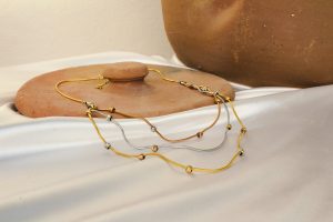 Cute Layered Necklace Instgram Trending. 